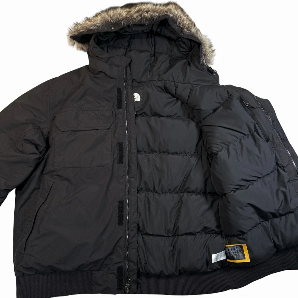 The North Face McMurdo Bomber Jacket Black Mens XXL NF0A5GD9 Faux Fur Hood